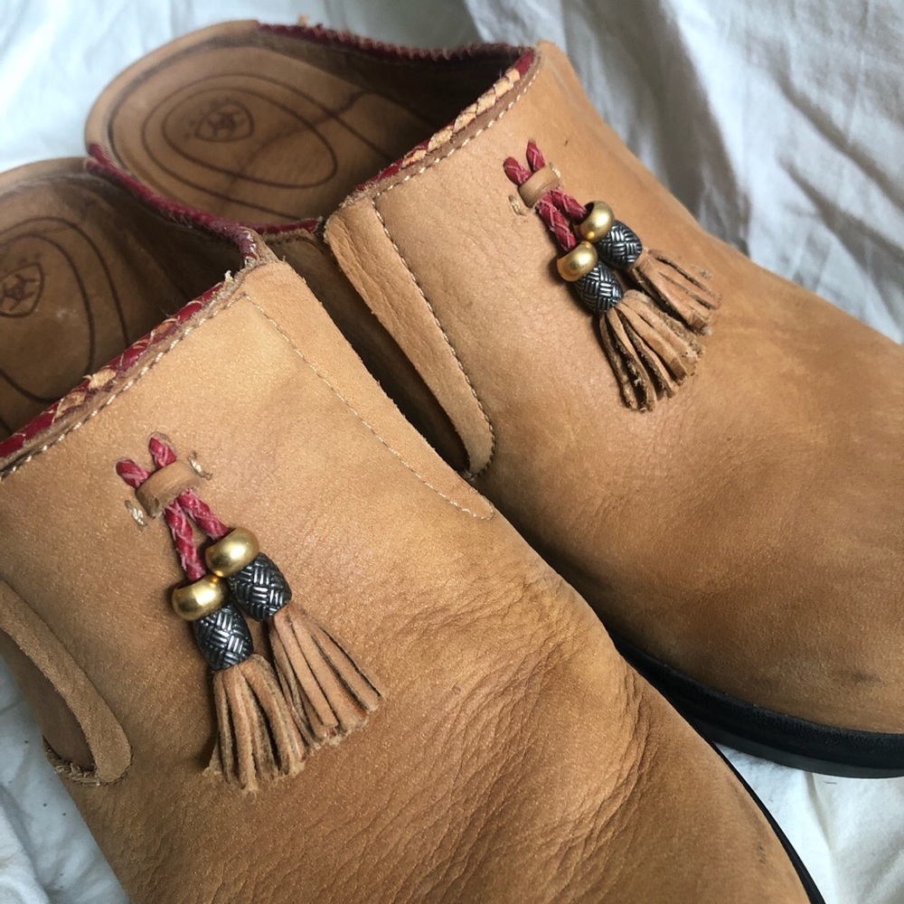 Arita tassel clog/mule genuine leather